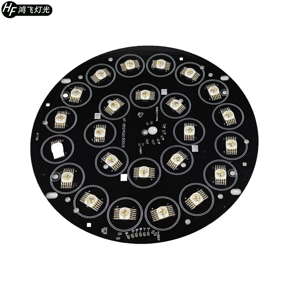 24X15W Rgbwa 5in1 Led Licht Boord 24X15W Par Licht Onderdelen 24V 190Mm * 190Mm