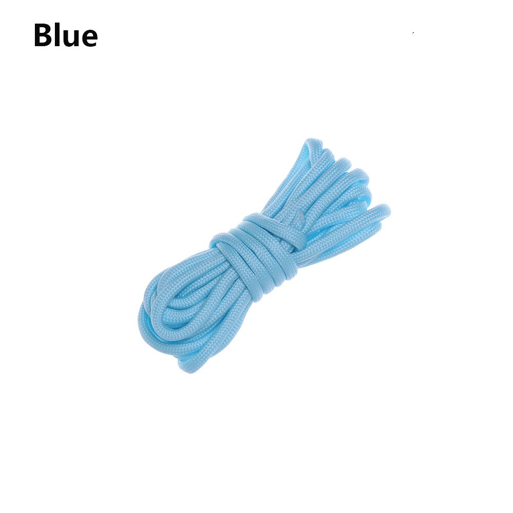 Survival Paracord Luminous Rope Camp Glow Paracord 9 Strands Lanyard Ropes Outdoor Ropes: Blue / 3M