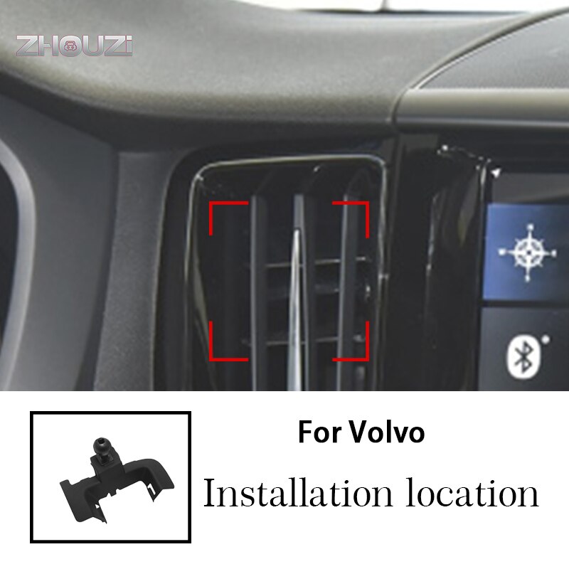 Auto Draadloze Oplader Auto Mobiele Telefoon Houder Mounts Stand Beugel Voor Volvo XC60 Xc 60 Auto accessoires