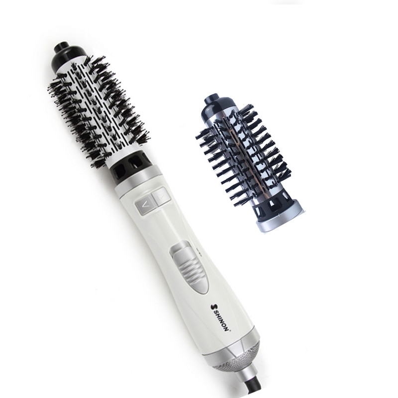 2 In Rotating Hair Dryer Brush Styler Electric Hair Curler Brush Ionic Hairdryer Brush Dryer Comb Only 220V