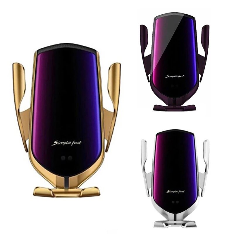 Wireless Car Charger Holder QI Mount Infrared Sensor Fast Charging for Samsung S10 S9 S8 iPhone X XR XS11 8 Automatic Clamping