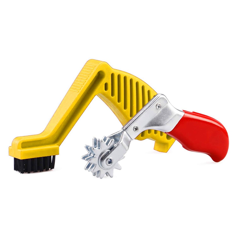 Polishing Pad Conditioning Brush Polishing Spur Tools Set Pad Cleaning Spur Tool Pad Brush Car Buffing Pad Cleaning: Red Yellow