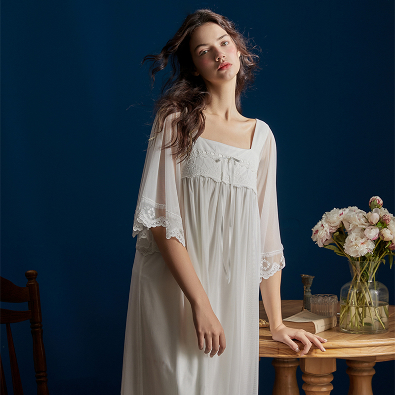 Camisón de China para mujer, ropa de dormir de verano, estilo chino Medieval