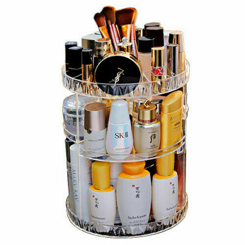 360 ° Roterende Cosmetische Make-Up Case Organizer Draaibare Opbergdoos Plank Display Lipstick Parfums Holder Home Storage