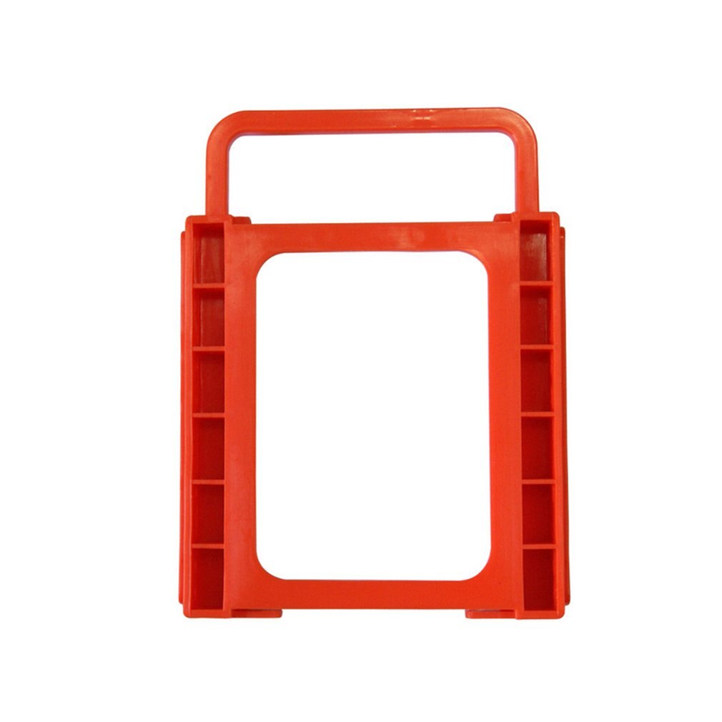 2.5" to 3.5" SSD HDD Notebook Hard Disk Drive Mounting Rail Adapter Bracket Holder with Screws Red