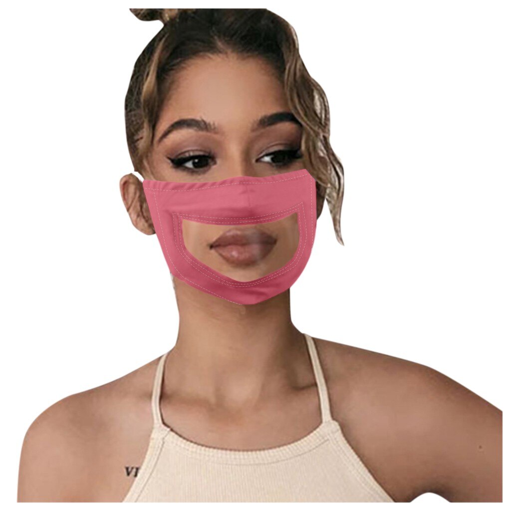 Lip transparent print Lip Visual Shield Splash Transparent Plastic Safety Shields Visible Expression For Faces Protection: PK