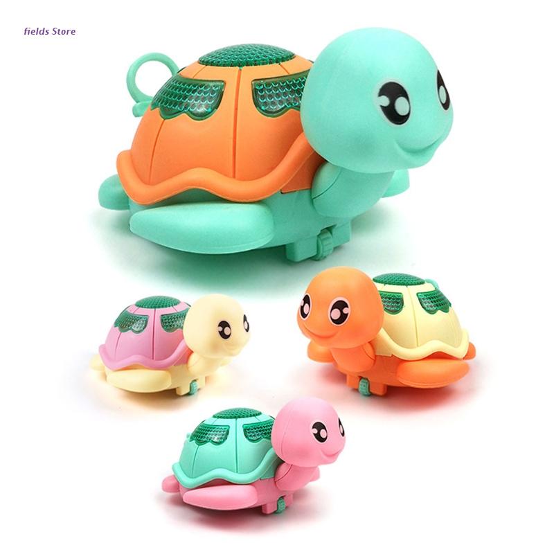 Zwembad Float Bad Speelgoed Wind-Up Clockwork Pull String Moving Schildpad Led Light Up Bad Dier Speelgoed Voor Jongens meisjes Willekeurige XX9E