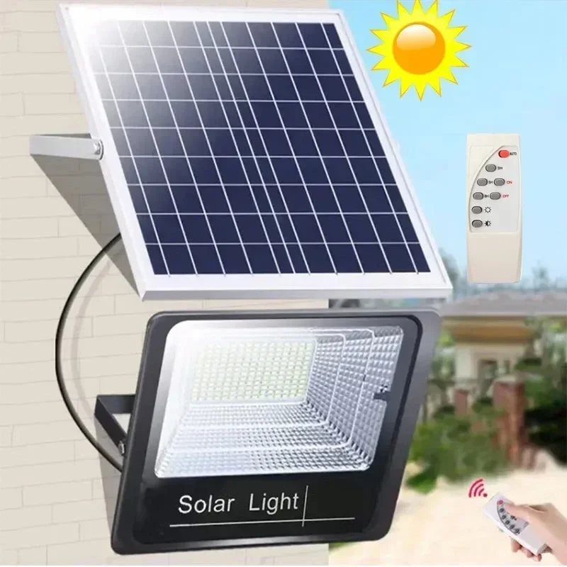 30 W/60 W/100 W200 W Solar Schijnwerpers Afstandsbediening Aangedreven Spotlight Outdoor Waterdichte IP67 Villa Straatlantaarn Verstelbare Hoek