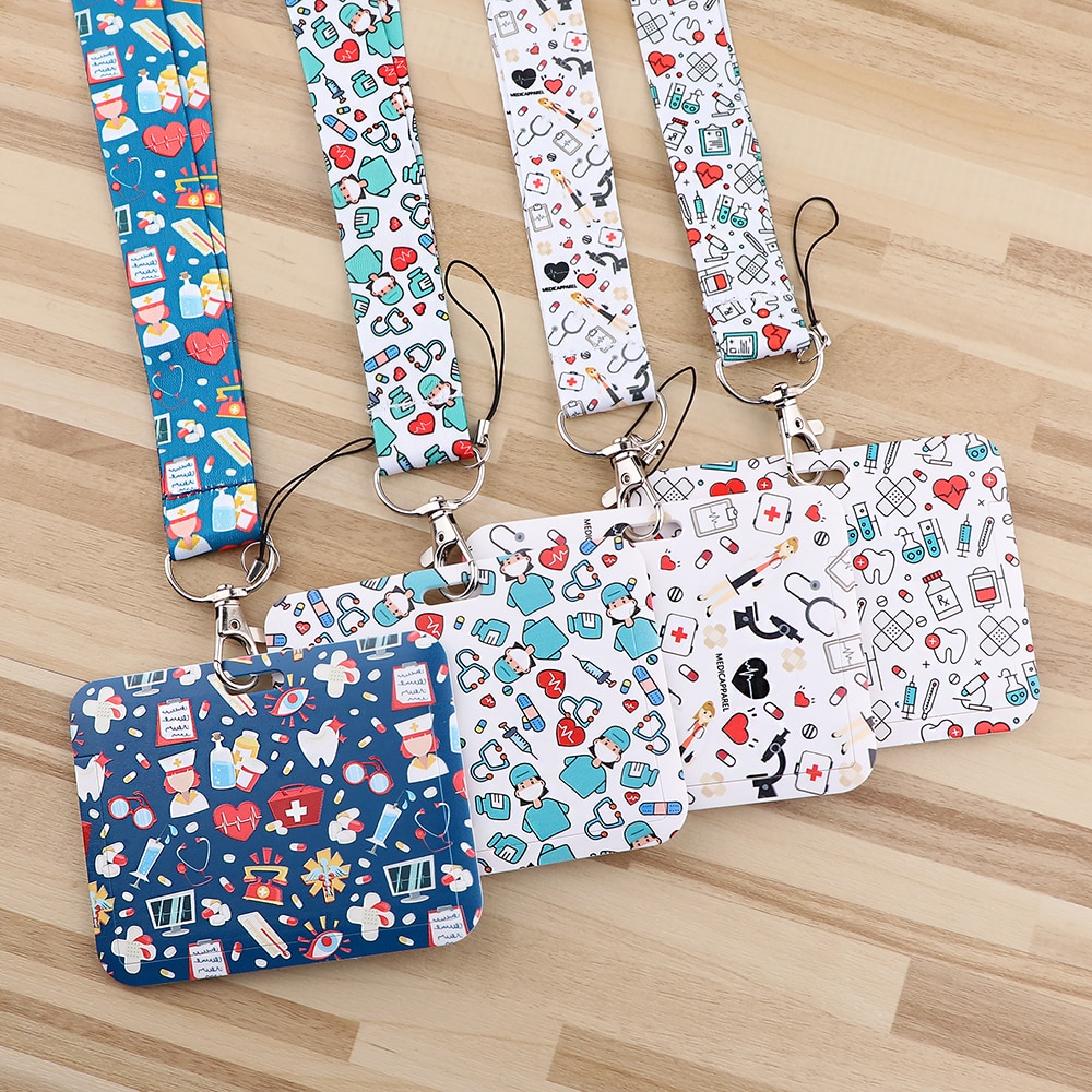 Lb3064 Medische Apparatuur Arts Verpleegster Lanyard Grey 'S Anatomie Nekbanden Id Badge Houder Hanger Sleutelhanger Charm Telefoon Sleutelhanger