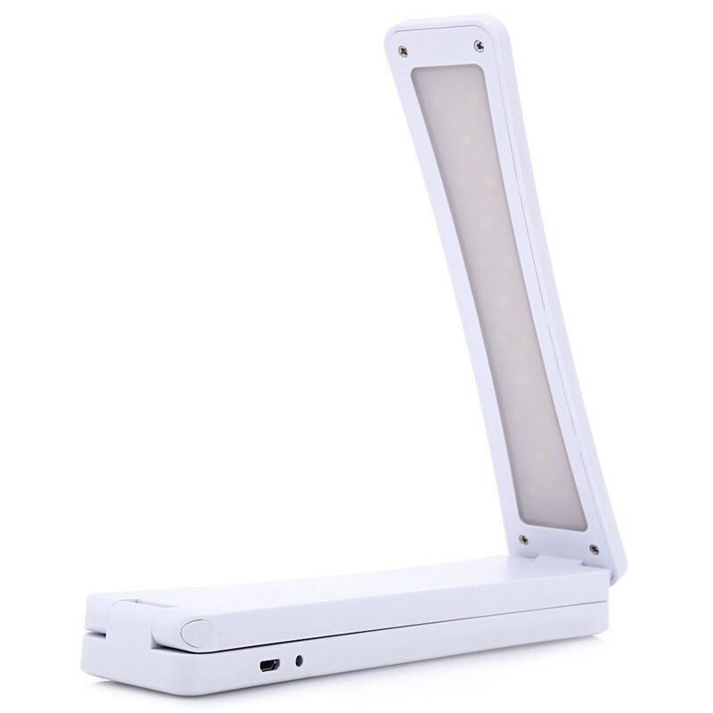 Mini 450MAh capacidad plegable Led lectura escritorio lámpara de mesa recargable ajustable portátil brillante 17 LEDs libro de luz