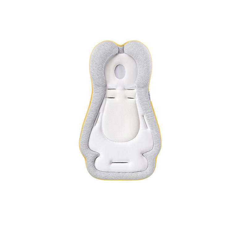 Baby cosysleep korrekt soveposition pillow anatomisk sleep positioner childre rollover forebyggelse madras 0 to 6 måneder: Pude grå