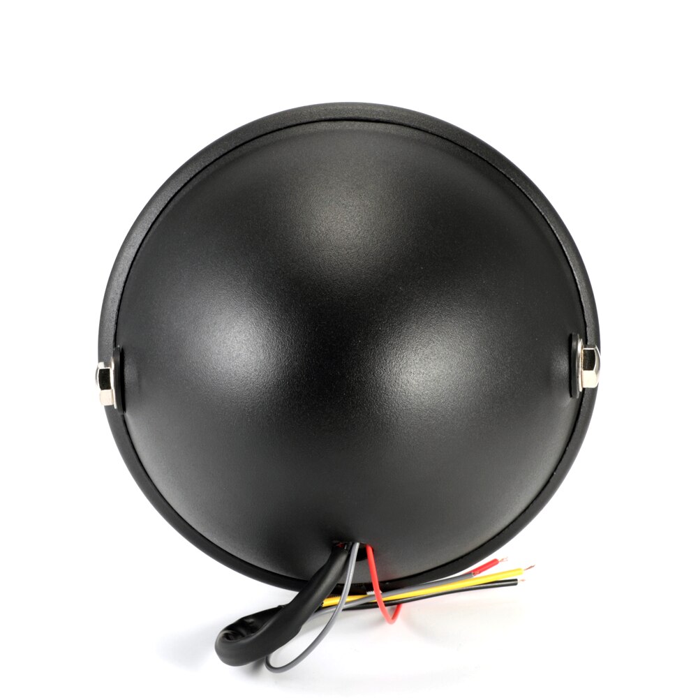 6 inch motorfiets refit led koplamp met beugels  dc 12v universele retro zwarte scooter 6 inch koplamp motorfiets motor koplamp