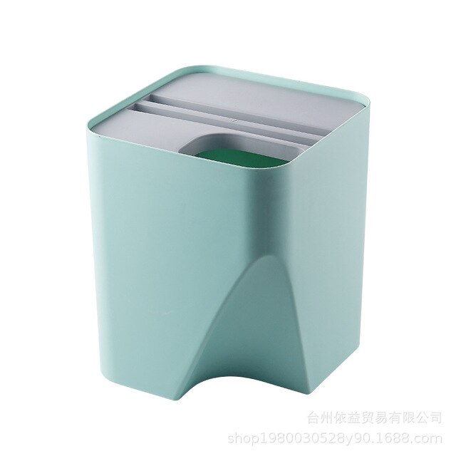S/l japanse overlappende afvalbakken meerlaags badkamer keuken huishoudelijk plastic grote afvalsorteerbakken: Een -25 x 25 x 29cm