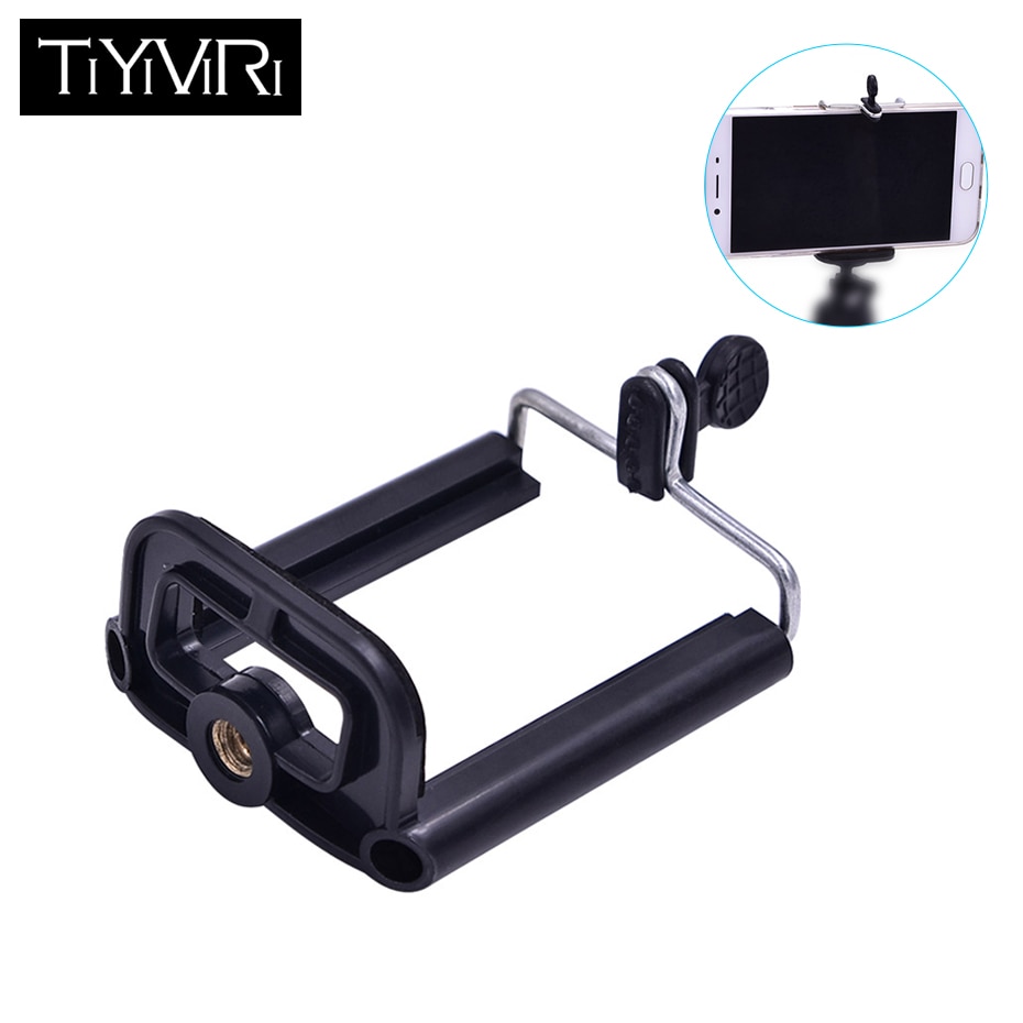 Mobile Phone Clip Holder Universal Mount Bracket Adapter for Smartphone Camera Cell Phone Tripod Stand Mount Adapter Monopod