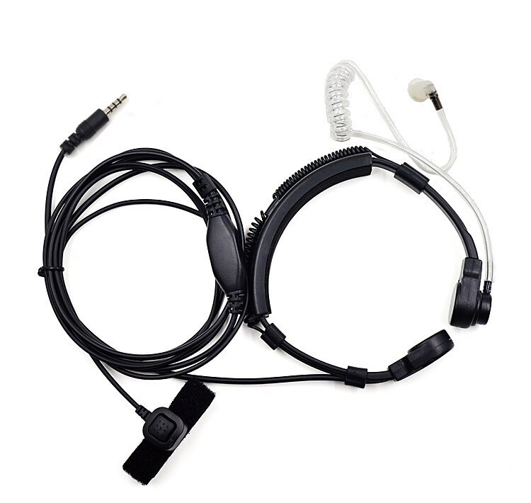 3.5mm Throat Mic Microfoon Headset Air Buis Oortelefoon voor iPhone 5 5S 6S 6 Plus XiaoMi Huawei smart Mobiele Telefoon