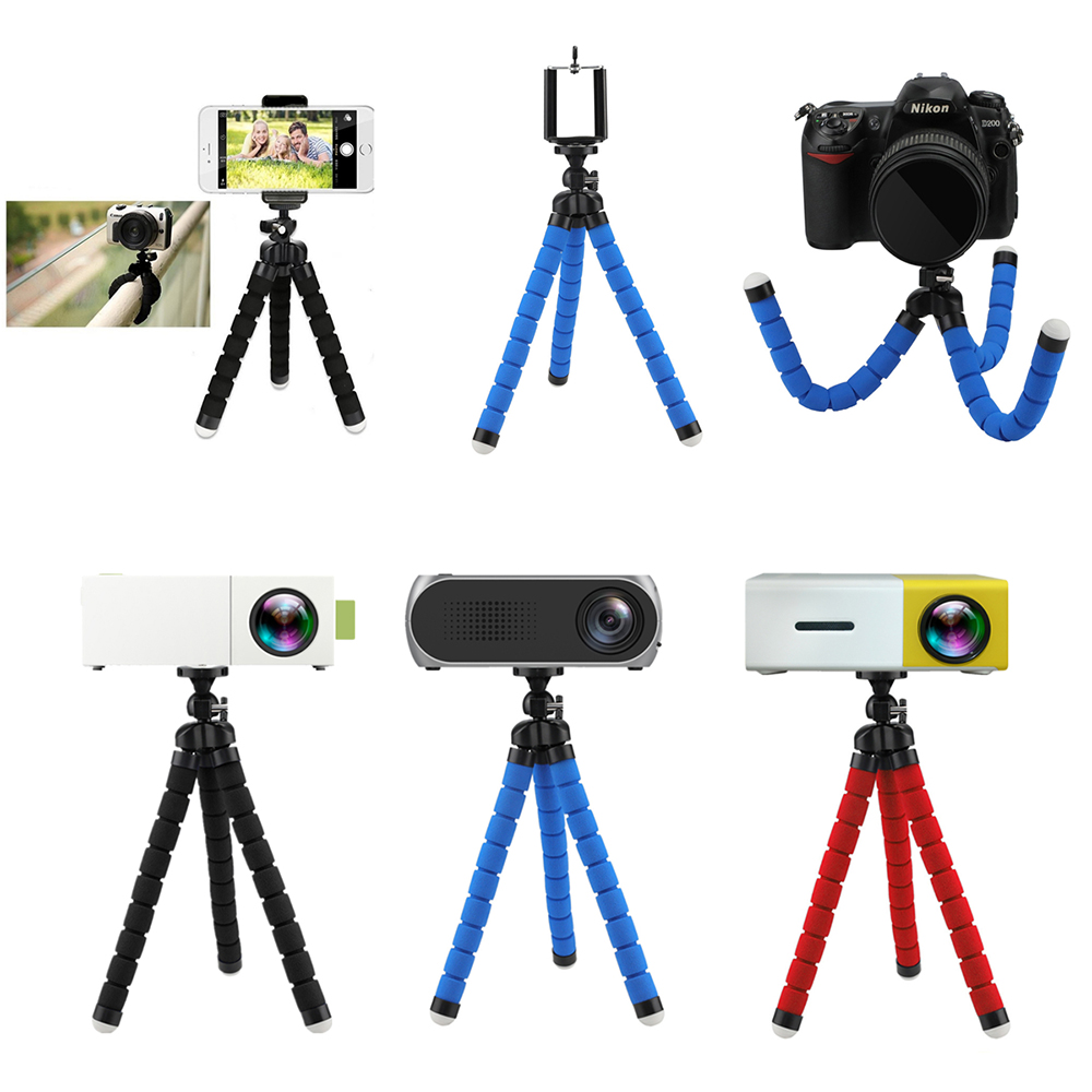 Mini Statief Voor Telefoon Projector Camera Iphone Xiaomi Pens Houder Clip Flexibele Spons Octopus Beugel Buigbare Mobiele Stand