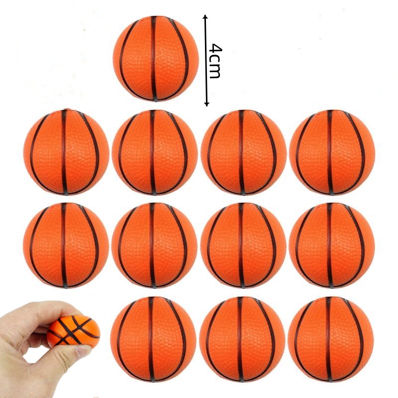 20 pcs 4 cm mini sponge basketball toy pu stress relief ball child sensory toy theme party toy child indoor and outdoor toy