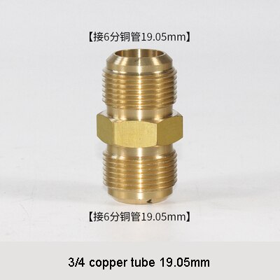 Airconditioning koperen buis vrij lassen messing fitting koelaccessoires koelkast snelkoppeling: Zwart