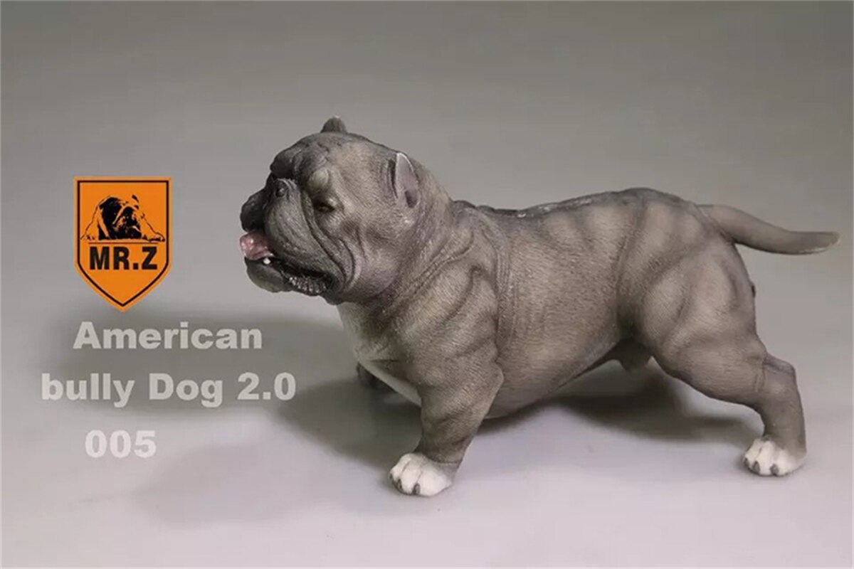 Mr.Z Studio 1:6 Amerikaanse Bully Pitbull Hond Pet Figuur Dier Speelgoed Collector Xmas Play Decoratie Ornamenten De Hand Te Doen: 005