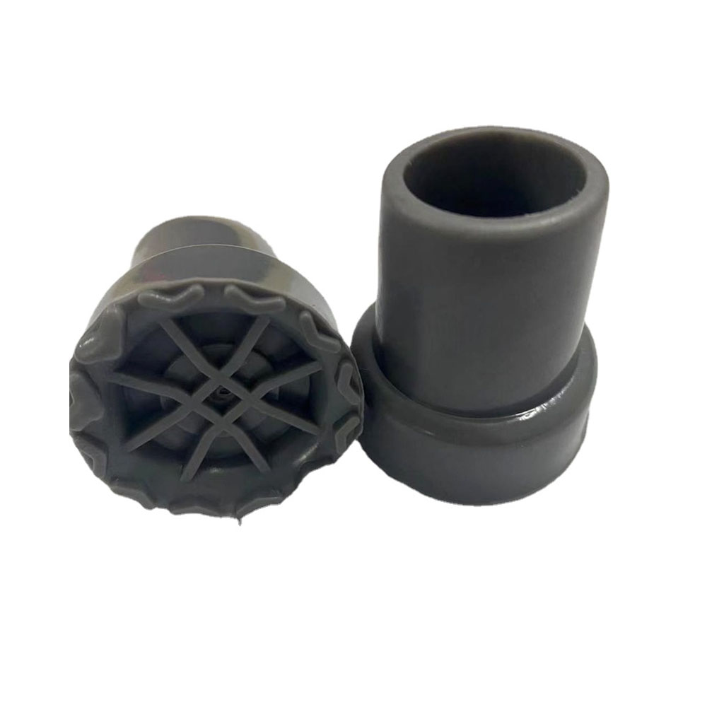 Rubbers Tips 2 Pieces Non-Slip Rubber Ferrules 14mm/16mm/19mm/22mm/28mm Replacement for Walking Stick Round Base: Gray 22MM