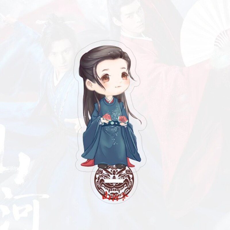 Chinese Kungfu Drama Word of Honor Acrylic Figure Models Cute Shanheling Wen Kexing Zhou Zishu Stand Plate Decor Ornaments 11cm: 8