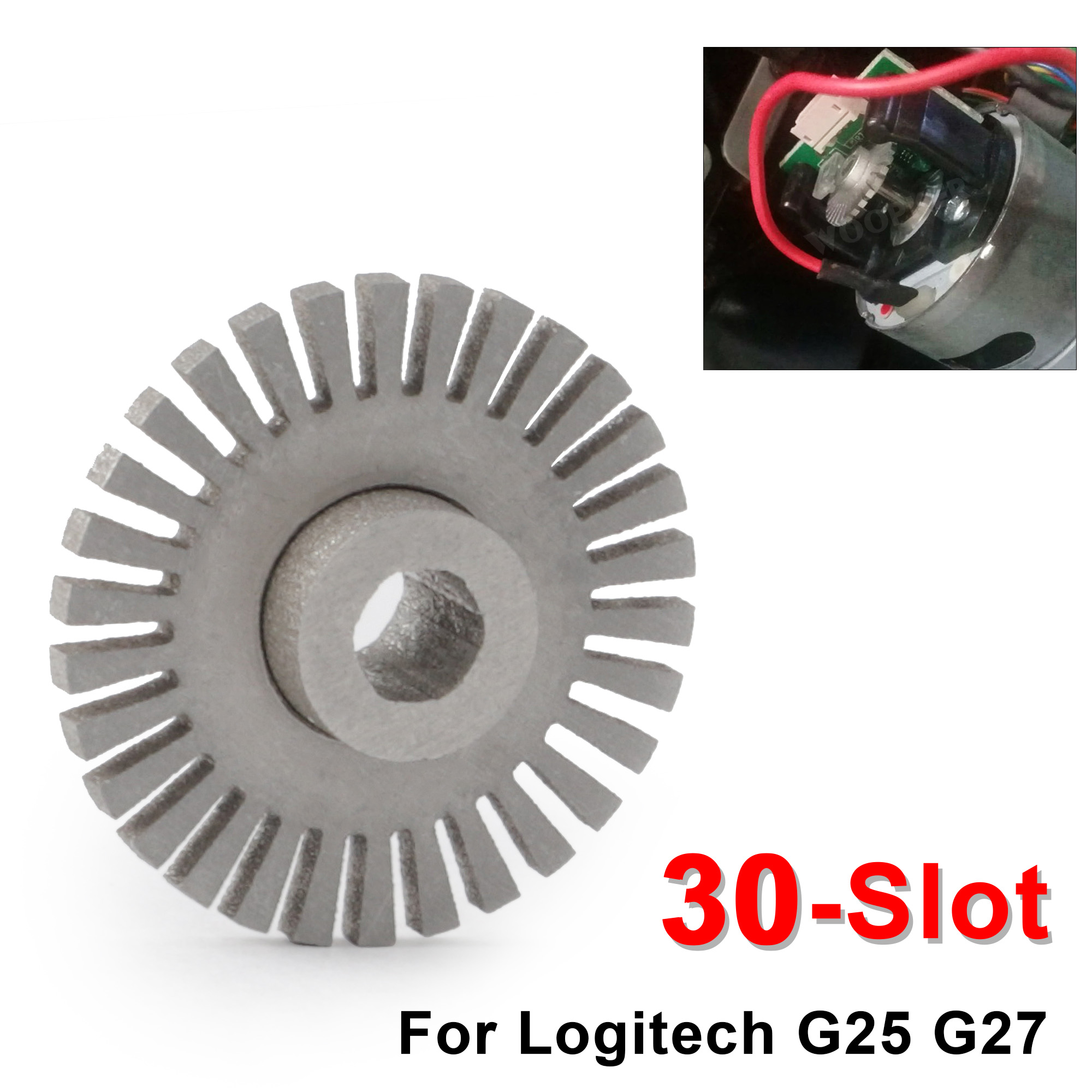 For Logitech G27 / Driving Force GT Steering Wheels Systems 30 Slot Steering Wheel Optical Encoder Aluminum Alloy Material