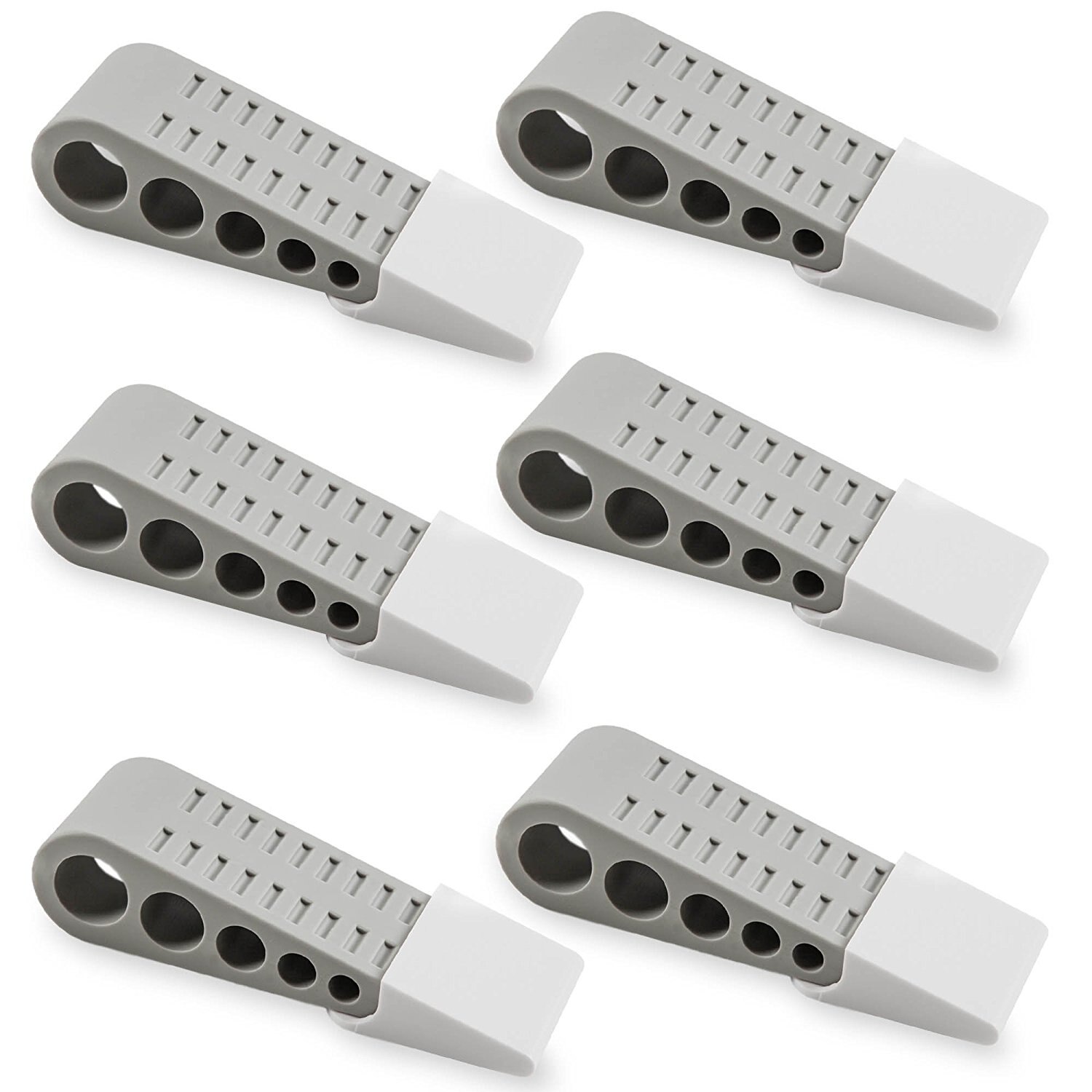 6pcs Safe Stopper Environmental Rubber Heavy Duty Extra Large Wide Door Wedge Floor Home Protector Stops Stoppers