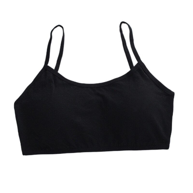 Soutien-gorge en coton pour filles de 14 ans, sous-vêtements pour enfants et adolescents, haut de Sport d&#39;entraînement, bon marché, , 10 pièces: Black