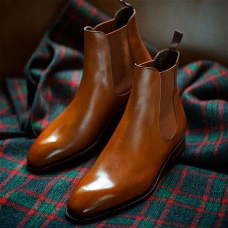 Moda męskie ze skóry PU buty wysokiej jakości Retro PU skóra jednolity kolor bez koronki męskie buty Casual Zapatos De Hombre HA684