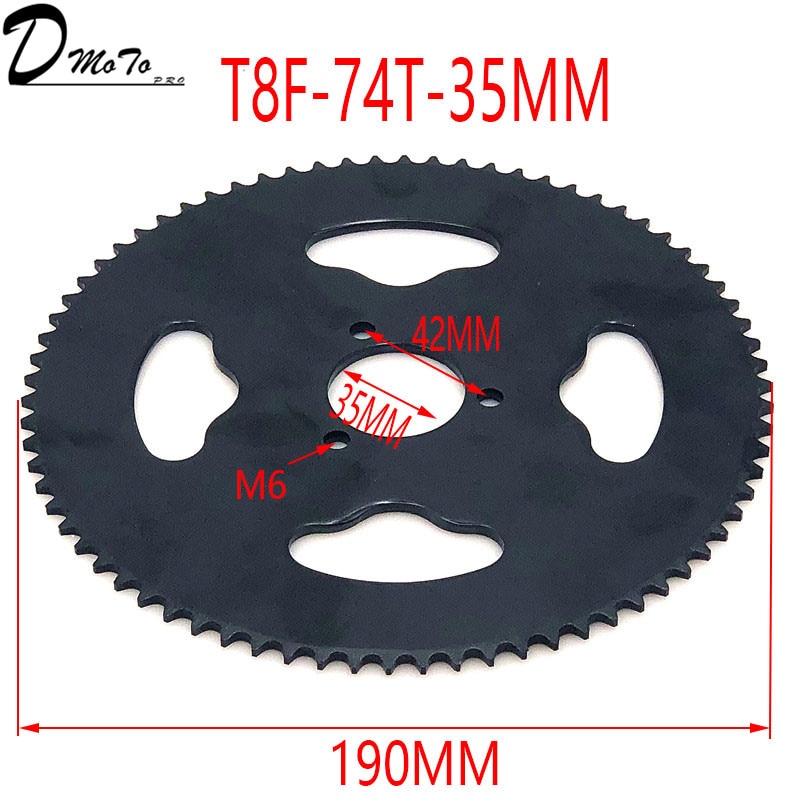 38 44 54 64 74 tand 38t 44t 54t 64t 74t t8f 35mm baghjul mini moto atv quad dirt pit pocket bike cross 47cc 49cc dele