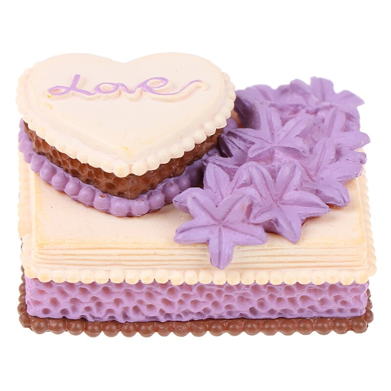 Zufällig 1pc Geburtstag Kuchen Modell Simulation Lebensmittel Miniatur Figur vorgeben abspielen Küche Spielzeug