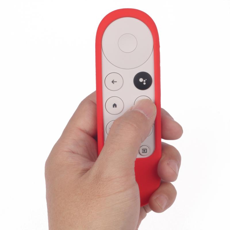 Afstandsbediening Siliconen Beschermhoes Voice Remote Anti-verloren Siliconen Case Shockproof Voor Chromecast Met Google TV2020 Shell