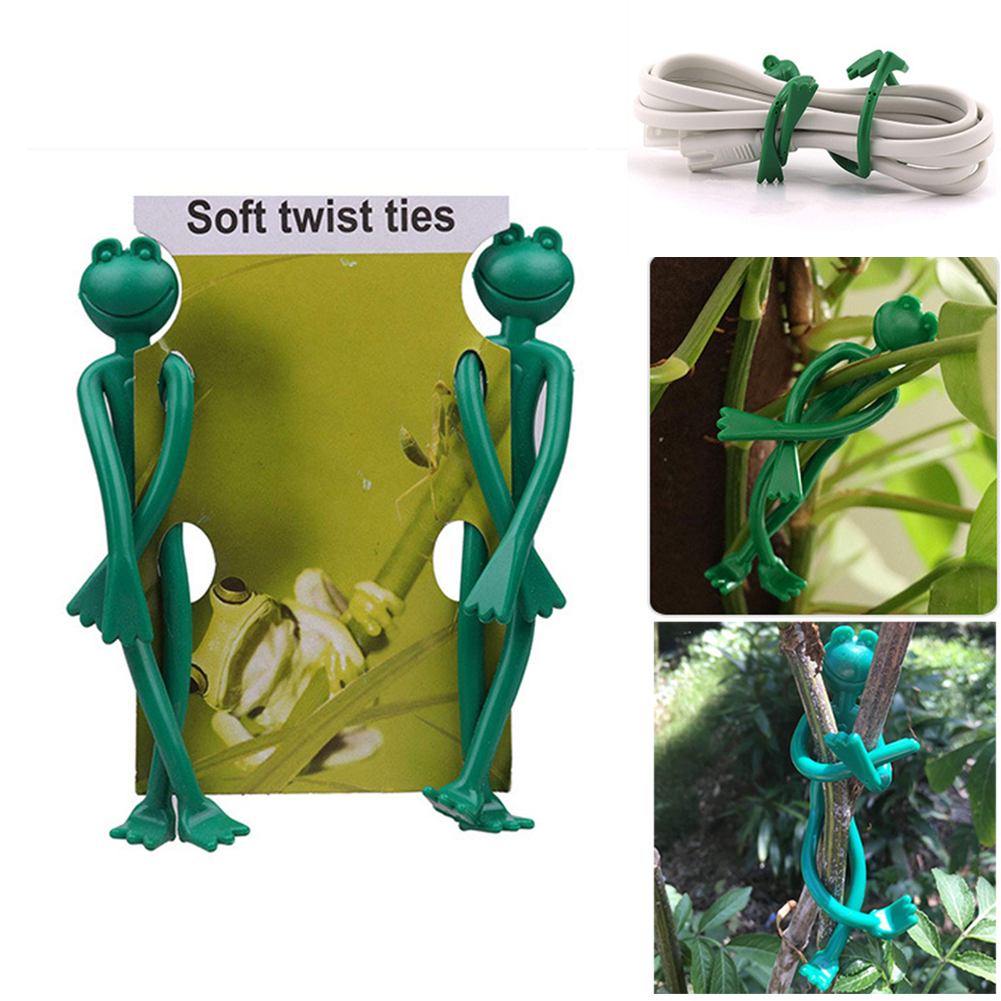 4 Supports Pour Plantes En Caoutchouc Souple - Ajustables Et Réutilisables - Jardin Intérieur Et Extérieur