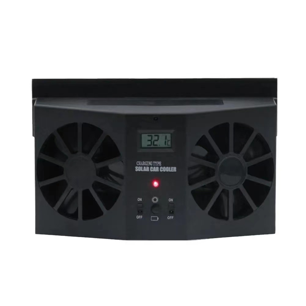 12V Auto Lüftungs Ventilator Solar- Sonne Energie Fenster Auto Ventilator Kühler Luftkühler Entlüftung gummi ohne Batterie