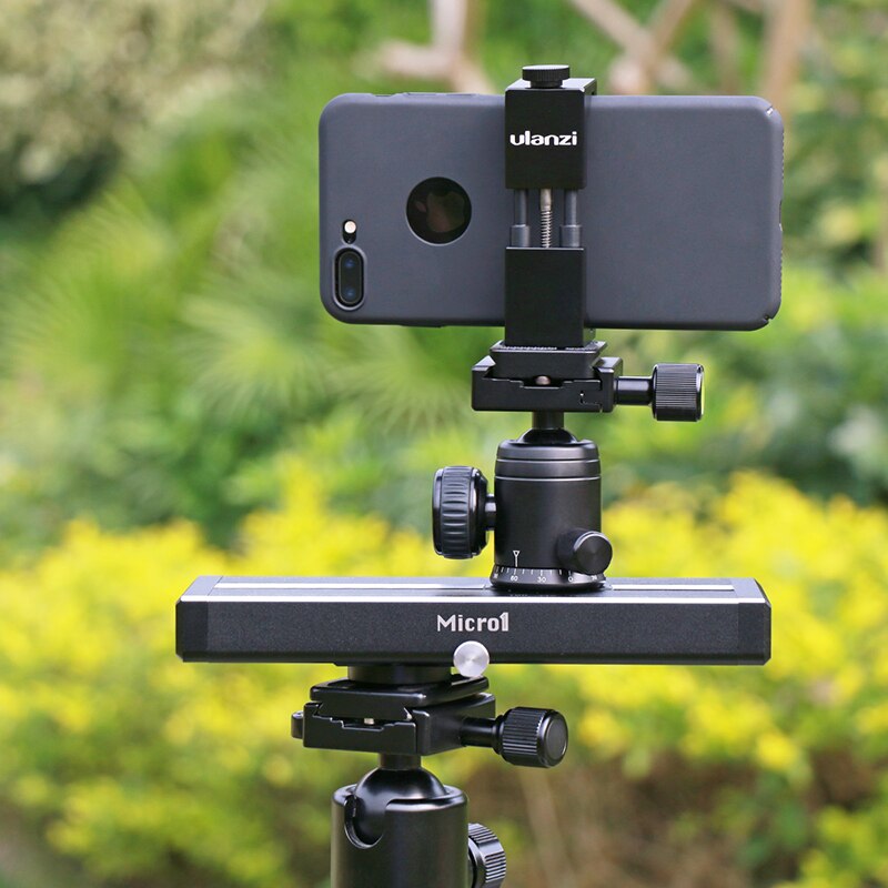 Ulanzi Aluminium Camera Statief Hoofd Balhoofd Met Quick Release Plaat Voor Micro 1 Pocket Slider Voor Dslr Camera Statief