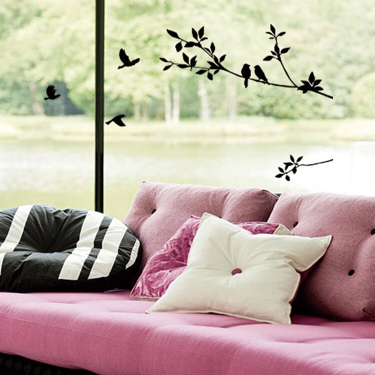 Tree Birds Vinyl wall Stickers For Home Wall Decor Stickers On The Wall Decals Living Room Decor