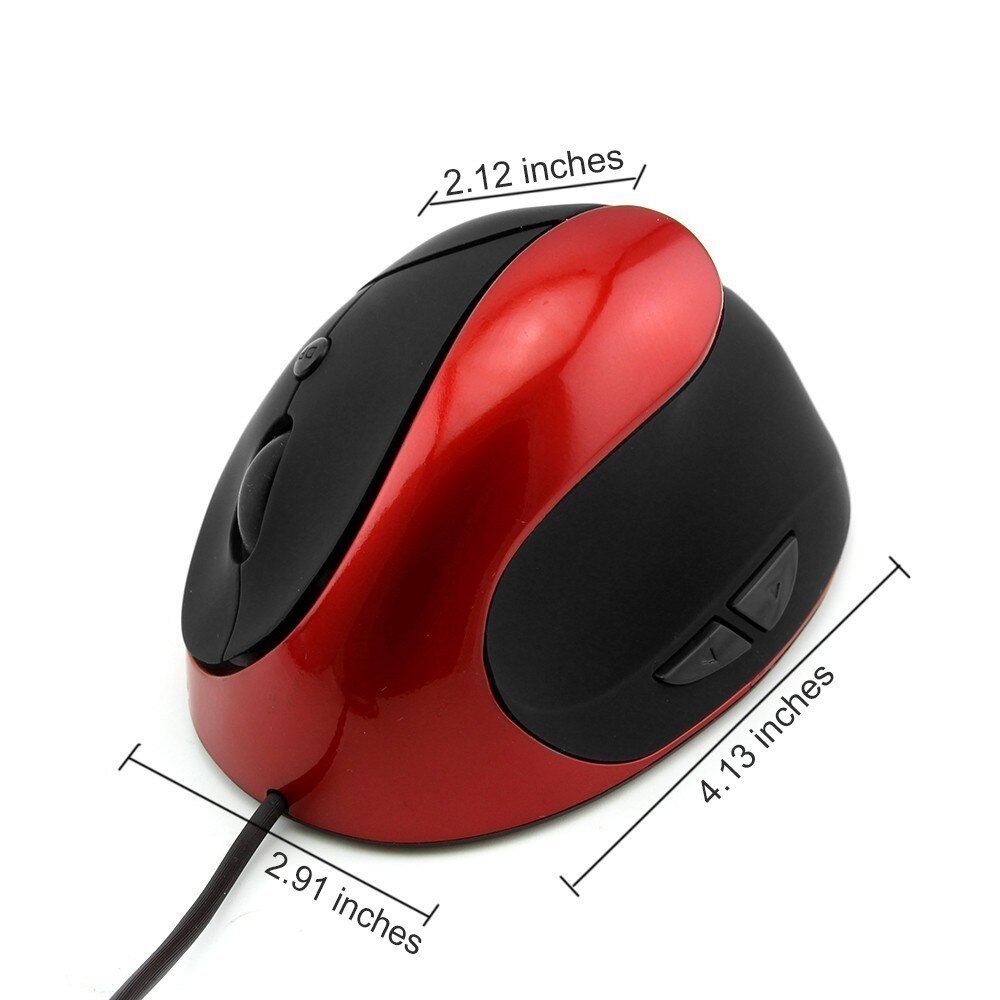 Vertical Ergonomic Mouse Wrist Healthy Office Mouse USB Optical PC Gamer Mice 1600DPI Wired Computer Mause For Laptop Computer