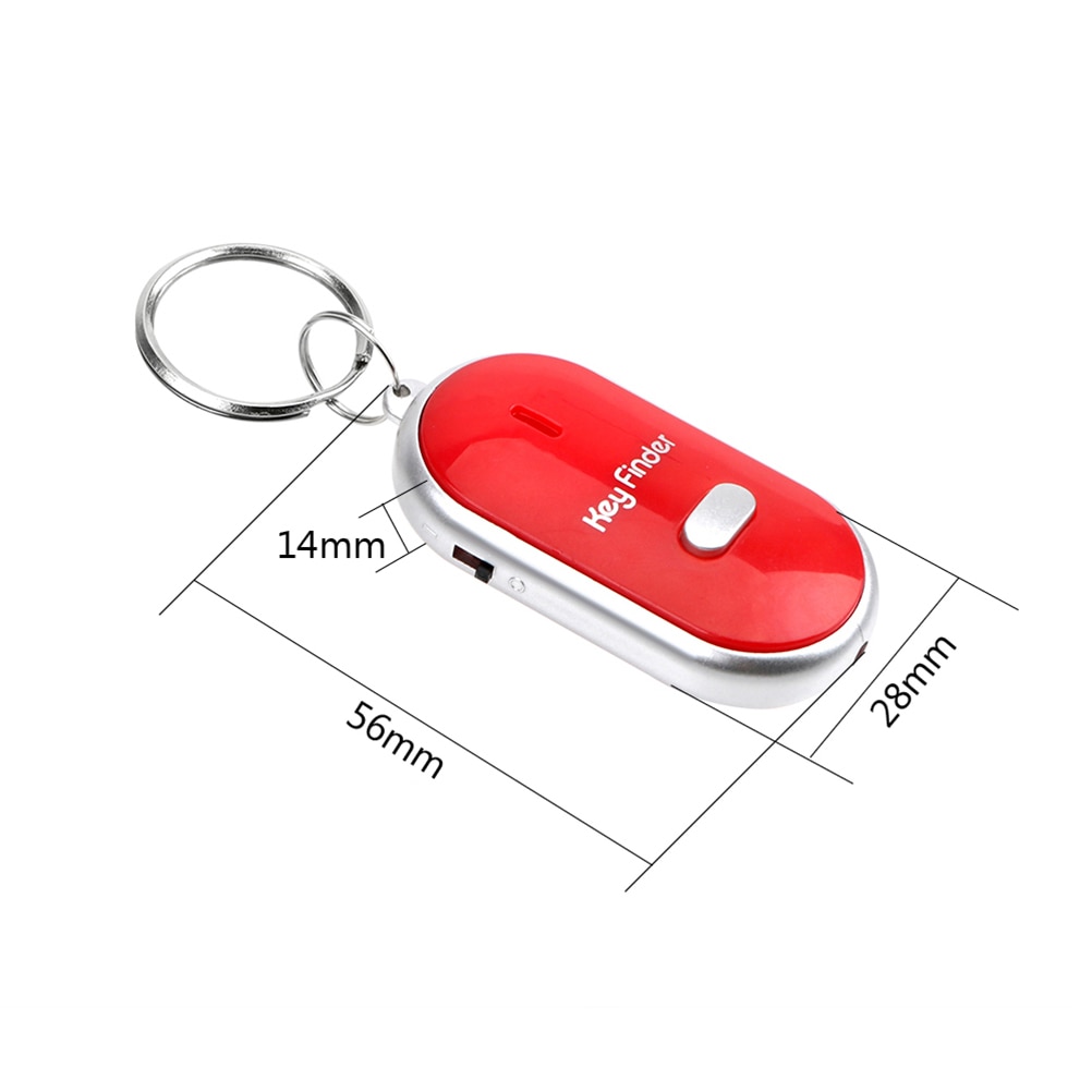 Apito localizador de chave piscando bip remoto perdido keyfinder localizador keyring