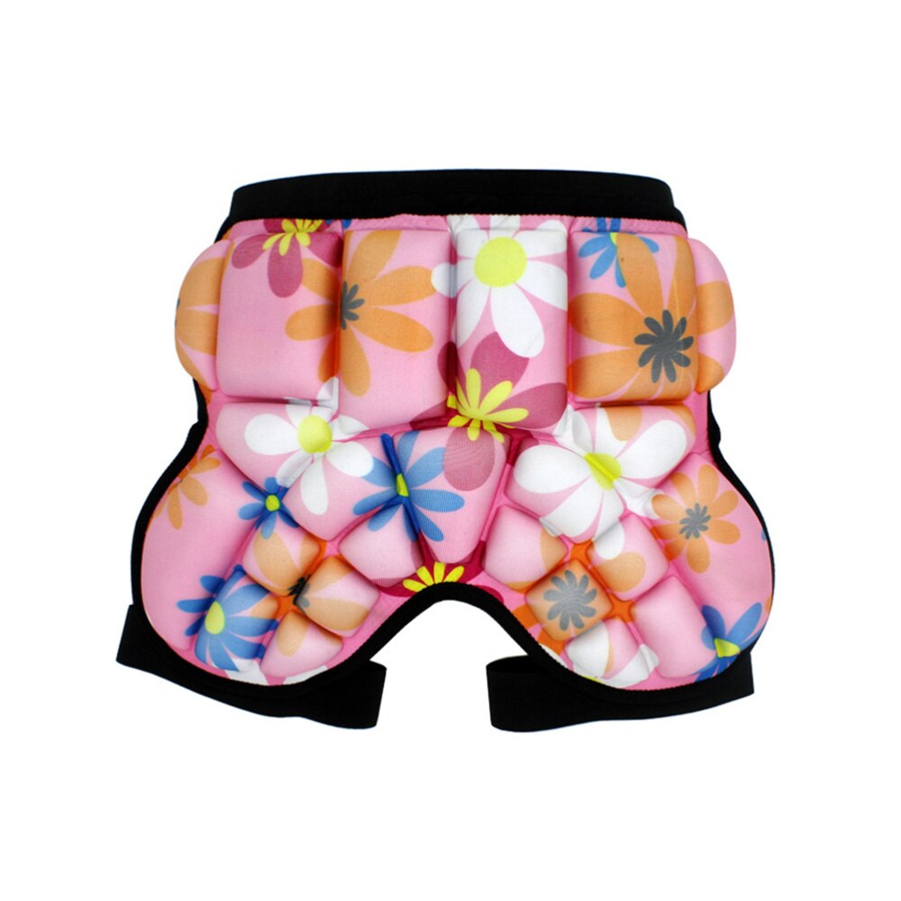 1Pc Kids Beschermende Heupkussen Shorts Verstelbare Lichtgewicht Voor Ski Snowboard Rolschaatsen Hockey Voetbal Bloem: Picture 1