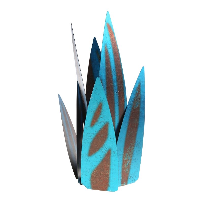 Simulation de plante d'agave artistique, Sculpture rustique en métal, bricolage, pour Patio extérieur, décoration de jardin, piquets de décoration de pelouse, Statue de maison