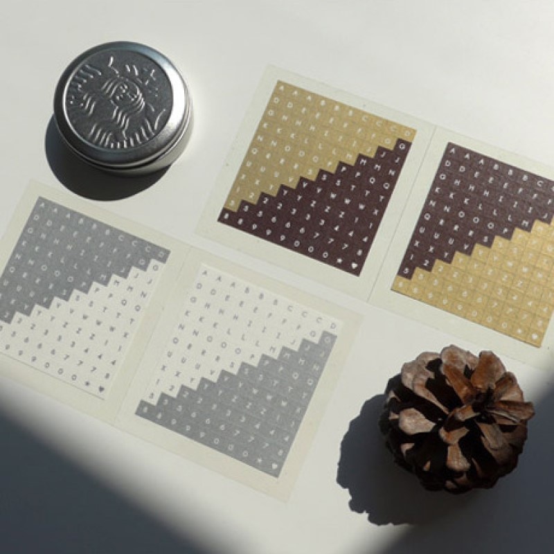 2patterns numbers letter mini die cut square sticker scrapbooking dairy home decorative sticker cute stationery Korea