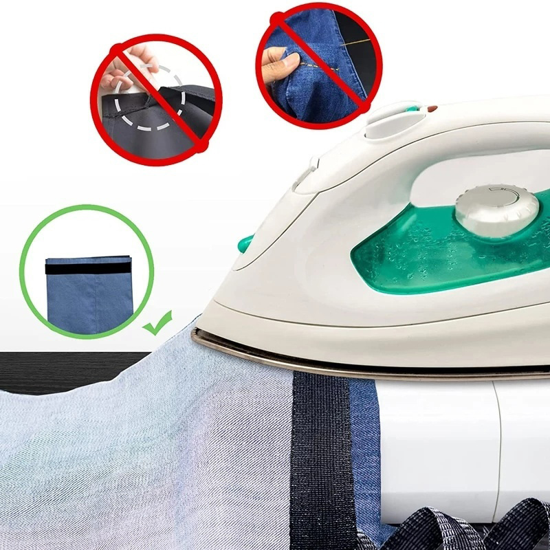 Cinta autoadhesiva para dobladillo de pantalones, pasta de borde de pantalón, reparación de pantalones acortados, cinta de dobladillo para tela de costura DIY, 1-5M
