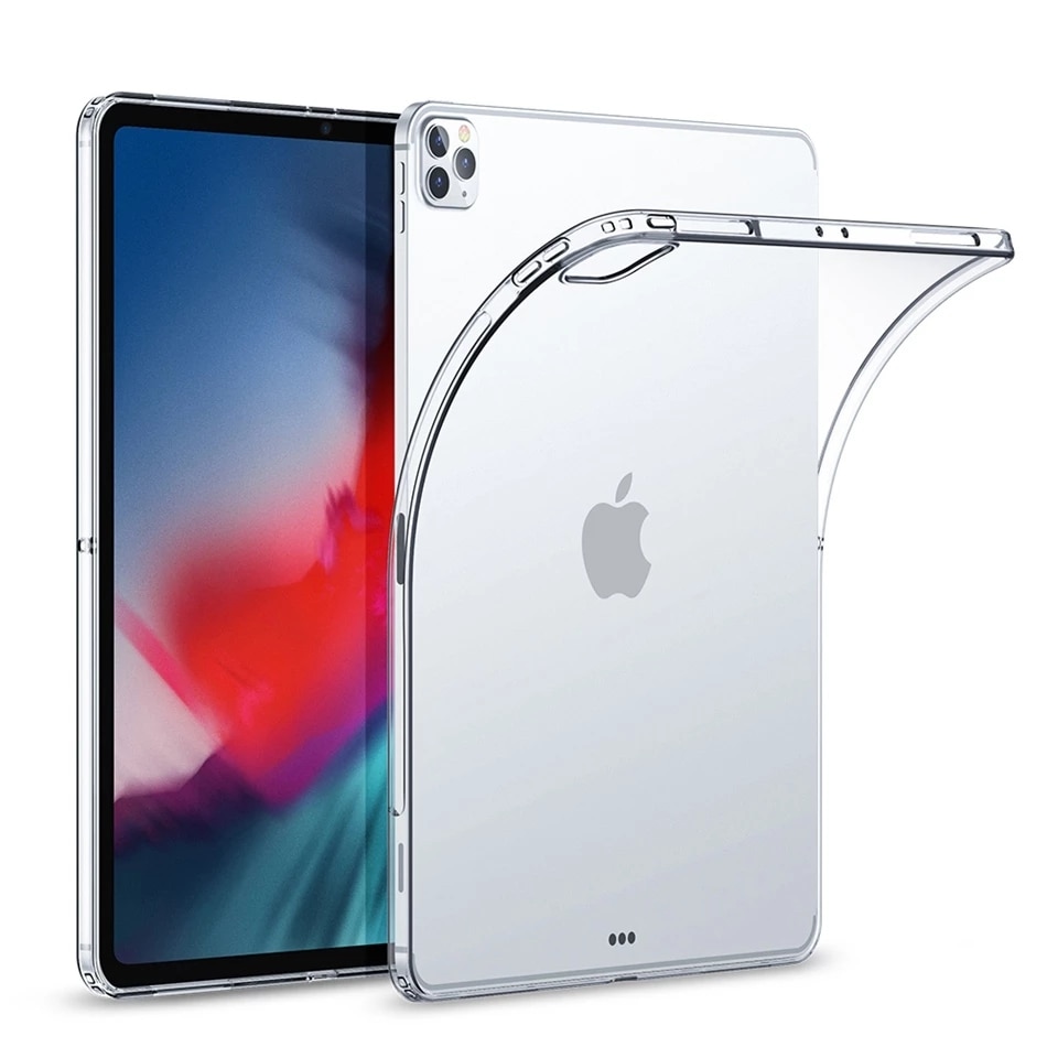 Schokbestendig Siliconen Case Voor Apple Ipad Pro 11 12.9 Flexibele Bumper Helder Transparant Funda Back Cover
