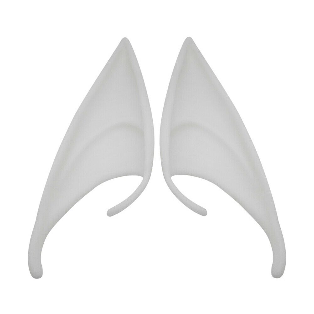 Begränsa 100 halloween latex elf öron älva pixie cosplay krok på fancy dress öron tillbehör: C / 12cm
