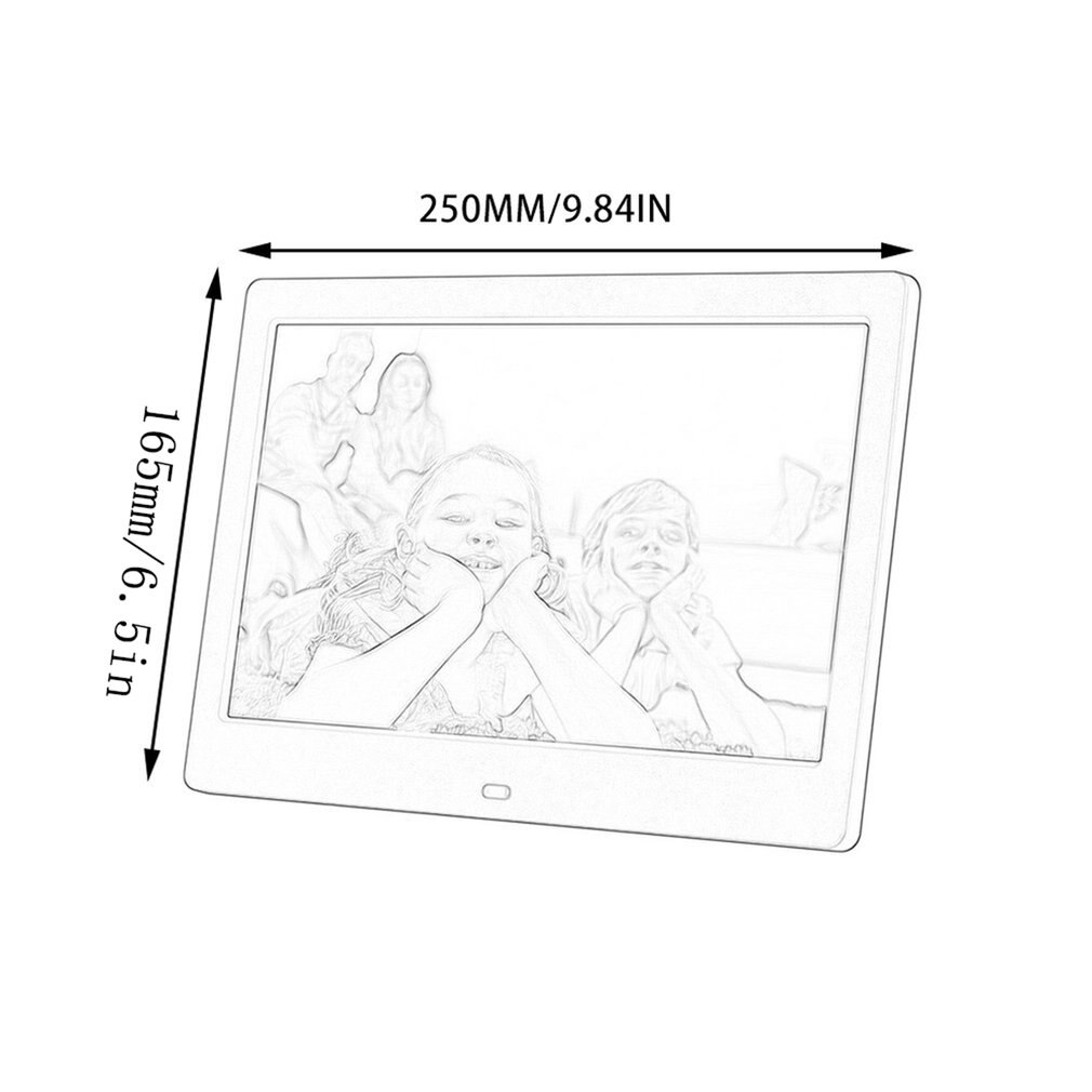 Álbum de fotos electrónico, pantalla panorámica Lcd Hd Led, marco de fotos Digital, máquina de publicidad de pared, , 10 pulgadas