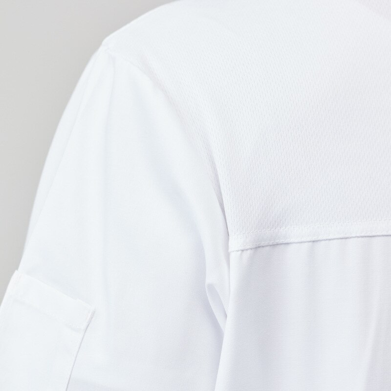 Uniform Male Short-sleeved Baking Restaurant Hotel Kitchen High-end White Chef's Spring And Summer With Short Sleeves