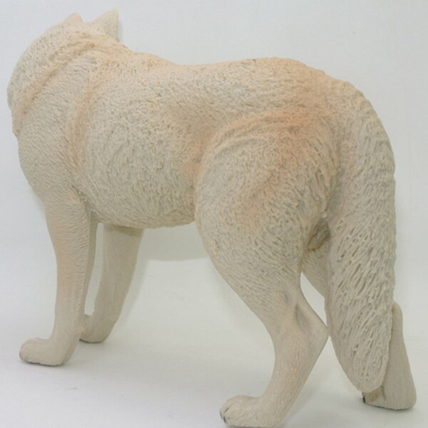 Big White Wolf Toy Forest Wild Animal Model Home Decoration Children Education