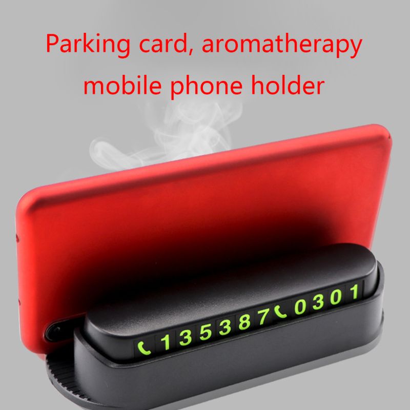 Auto parfum parkeer kentekenplaat verborgen lichtgevende luchtverfrisser telefoonkaarthouder