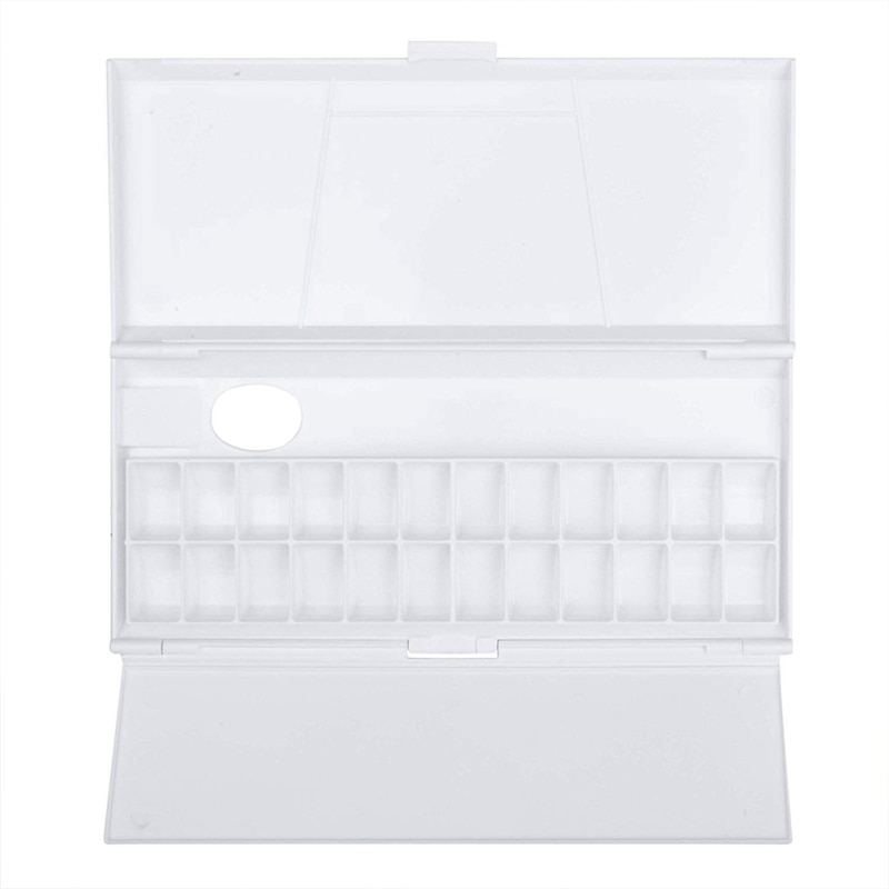 Neue-24 Gitter Falten Feuchtigkeitsspendende Aquarell Palette für Künstler Aquarell Ölgemälde Malen Palette Tablett Kasten Kunst Liefert