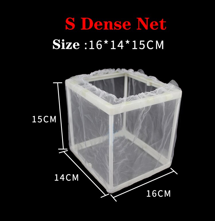 Fish Breeding Box, Acrylic Fish Isolation Box with Suction Cups, Aquarium Acclimation Hatchery Incubator for Baby Fishes Shrimp: S Dense Net